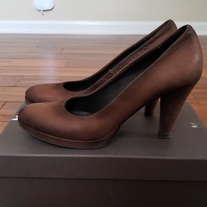 Paolo brown Gomma leather pumps - 7m